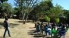 Community adolescent treatment supporters at AFRICAID, Harare, Zimbabwe, June 2012. (S. Mhofu/VOA) 