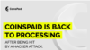 에스토니아의 암호화폐 기업 ‘코인스페이드(CoinsPaid)’가 라자루스 그룹의 해킹 공격을 받았다며 웹사이트에 올린 안내문.