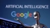 Google logo and AI Artificial Intelligence words are seen in this illustration taken May 4, 2023. (Dado Ruvic/REUTERS)