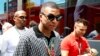 Foutbole Franse Kylian Mbappe nan kous Fomil Un Gran Prix Espayol la nan Montmelo, Espay, 4 Jyen 2023. 