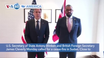 VOA60 America - US calls for cease-fire in Sudan