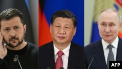 習近平能促使俄羅斯和烏克蘭坐到談判桌前來嗎？ （法新社合成照片）