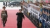 This picture taken on September 10, 2023 and released from North Korea's official Korean Central News Agency (KCNA) on September 12, 2023 shows North Korea's leader Kim Jong Un receiving a send-off as he departs from Pyongyang. (AFP PHOTO/KCNA via KNS) 