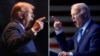 Photos taken in Columbia, S.C. shows former President Donald Trump, left, on Feb. 24, 2024, and President Joe Biden on Jan. 27, 2024. 