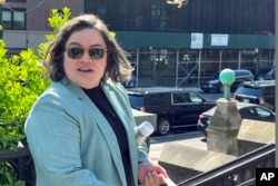 Kathleen Corradi was introduced as the city's first-ever citywide director of rodent mitigation, also known as the "rat czar," in New York, Wednesday, April 12, 2023.