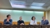 “不要恐懼——為富察的人權發聲”記者會（美國之音記者金谷2023年5月12日攝於台北）