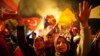 Supporters of Turkish President Recep Tayyip Erdogan celebrate in Istanbul, Turkey, May 28, 2023.