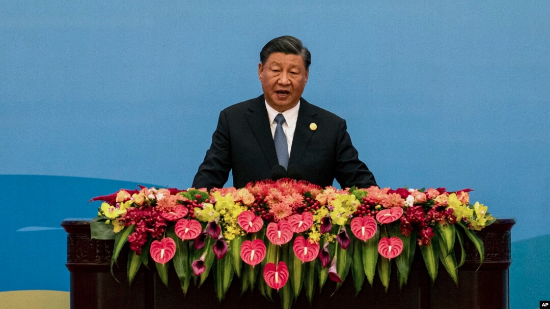 Chinese President Xi Jinping delivers a speech during the Belt and Road Forum at the Great Hall of the People in Beijing, Oct. 18, 2023. Xi said, Oct. 25, 2023, that China is willing to cooperate with the United States as both sides manage their differences.
