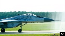 슬로바키아 공군이 보유한 미그(MiG)-29 전투기 (자료사진)