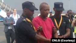 Jean Twagiramungu mu maboko y'abapolisi b'u Rwanda