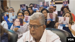 Familiares de algunos de los detenidos y amparados con Medidas Provisionales por la Corte IDH acudieron a la audiencia para exponer la situación de sus familiares. [Imagen: Captura de pantalla transmisión en vivo]