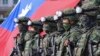 台湾士兵在高雄举行抗击中国军队入侵的军演。（2023年1月11日）