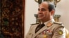 FILE - Egypt&#39;s Army Chief General Abdel Fattah el-Sissi attends a meeting with Egypt&#39;s interim President Adly Mansour, Russia&#39;s Defense Minister Sergei Shoigu and Foreign Minister Sergei Lavrov (not pictured) at El-Thadiya presidential palace in Cairo, Nov. 14, 2013.
