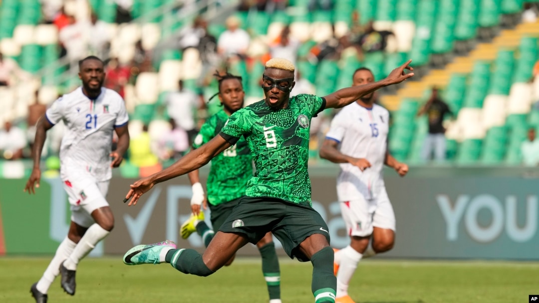 Dan wasan Najeriya, Victor Osimhen a karawar Najeriya da Equatorial Guinea