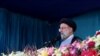 Iranian President Ebrahim Raisi delivers a speech during the ceremony of the National Army Day parade in Tehran, Iran on April 18, 2022.