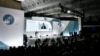 Colombian President Gustavo Petro speaks during the opening session of the Paris Peace Forum, at the Palais Brongniart, in Paris, France, Nov. 11, 2022.