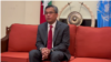 FILE - Kyaw Moe Tun, Myanmar's ambassador to the United Nations, speaks with VOA's Ingyin Naing at the Office of the Permanent Representative of Myanmar to the United Nations in New York, Dec. 9, 2022. 