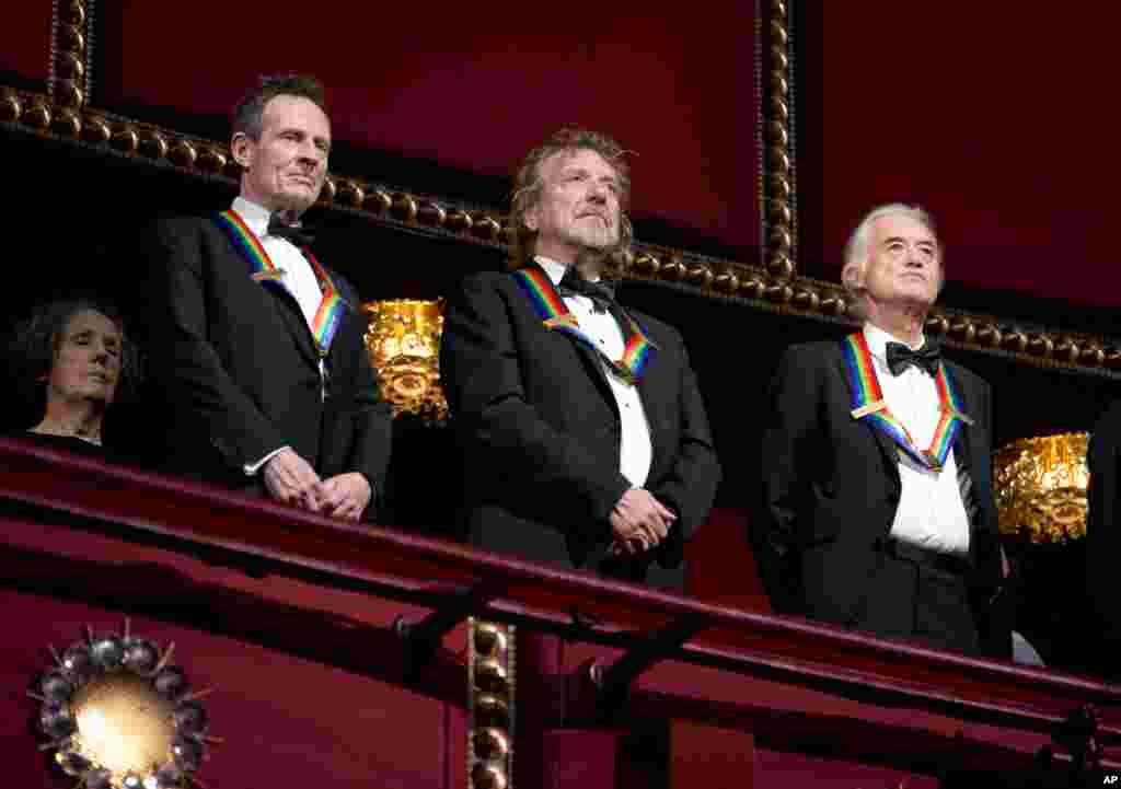 La banda Led Zepelin participa de la gala.