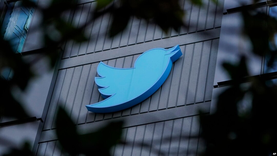 A sign is pictured outside the Twitter headquarters in San Francisco, Wednesday, Oct. 26, 2022. (AP Photo/Godofredo A. Vásquez)