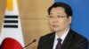 김형석 한국 통일부 대변인이 10일 정부서울청사에서 정례브리핑을 통해 'DMZ 세계평화공원' 조성 문제에 관한 입장을 밝히고 있다.