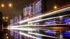 Skyscrapers on Moscow’s Arbat Street gleam with red ribbons, the international AIDS awareness symbol, to mark World AIDS Day, Dec. 1, 2015. While the HIV infection rate is declining globally, it’s rising in Russia. 