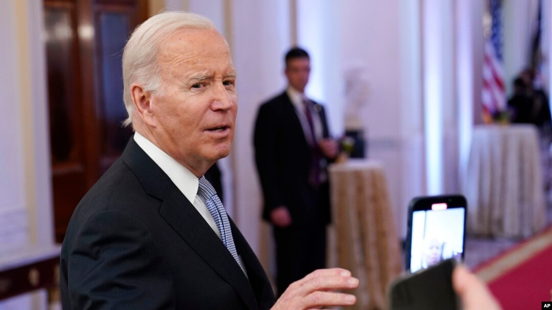 Foto Achiv: Prezidan Joe Biden pale ak jounalis yo nan Lamezonblanch, 20 Janvye 2023. 