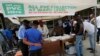 People line up to collect their permanent voters cards on Jan. 11, 2023, in Lagos, Nigeria, ahead of February's 2023 presidential elections. Authorities have been struggling to stem a wave of kidnappings and violence prior to the elections. 