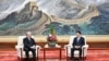 2月10日，中共中央政治局常委王滬寧在北京會見中國國民黨副主席夏立言一行。(新華社照片）