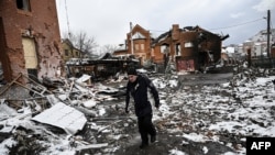 Ukraina markazidagi Belaya Serkov (Oq cherkov) shahri vayronalari