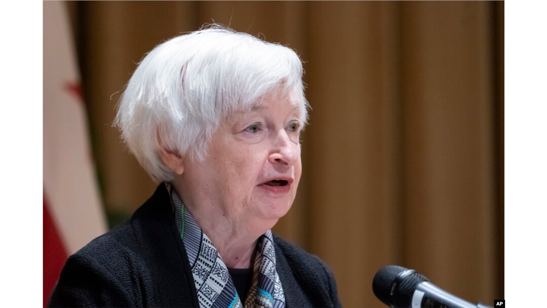 FILE - Treasury Secretary Janet Yellen speaks after touring the IRS New Carrolton Federal Building, Sept. 15, 2022, in Lanham, Maryland.