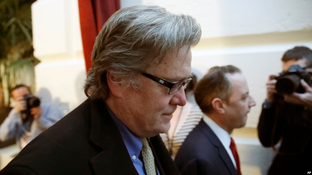 Stephen Bannon, principal estratega político de la administración Trump.