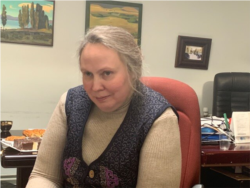 Migrant counselor Valentina Chupik says everyday racism is getting worse in Russia. (J.Dettmer/VOA)