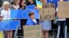 Акция в поддержку Украины в Брюсселе. 23 июня, 2022 
