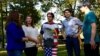 Hofstra University Young Democrats and College Republicans meet to discuss who they will support and what they are hoping to hear Monday at the first presidential debate, which will be held on campus (B. Allen/VOA)
