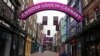 A nearly empty Carnaby Street in London, Nov. 6, 2020. Britain's lockdown started Thursday, shuttering restaurants, hairdressers and clothing stores until at least Dec. 2.