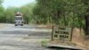 FILE - The entrance to Waza National Park in northern Cameroon.