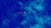 Handout photo provided by China Center for Resources Satellite Data and Application shows satellite image taken from space, illustrating objects in a "suspected crash sea area" in the South China Sea on March 9, 2014.