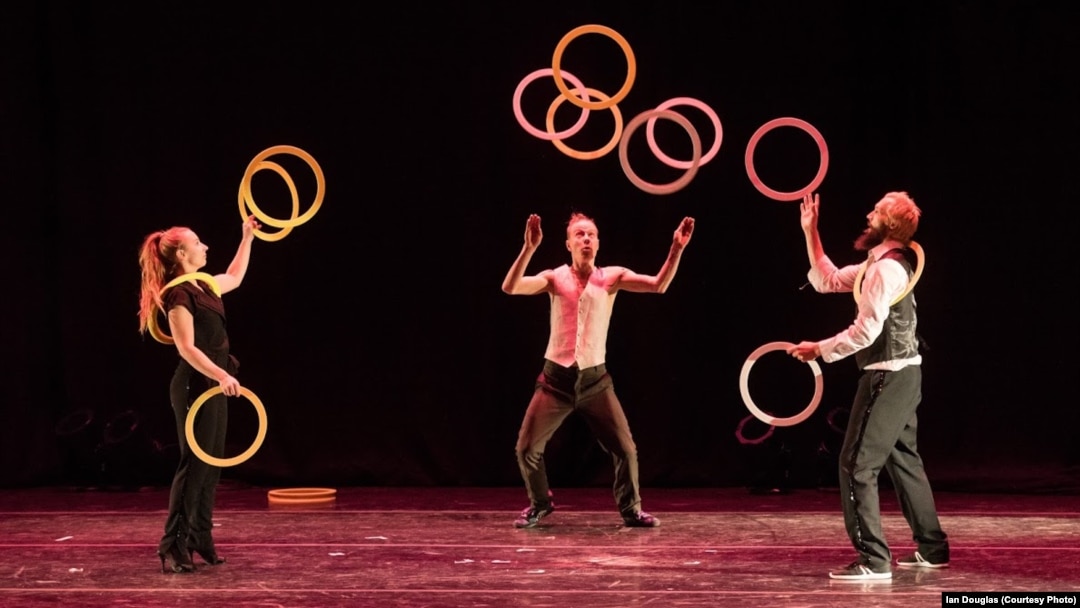Members of the Race Horse Company perform Disco.