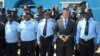 Polícia e governador do Namibe (Foto de Arquivo)