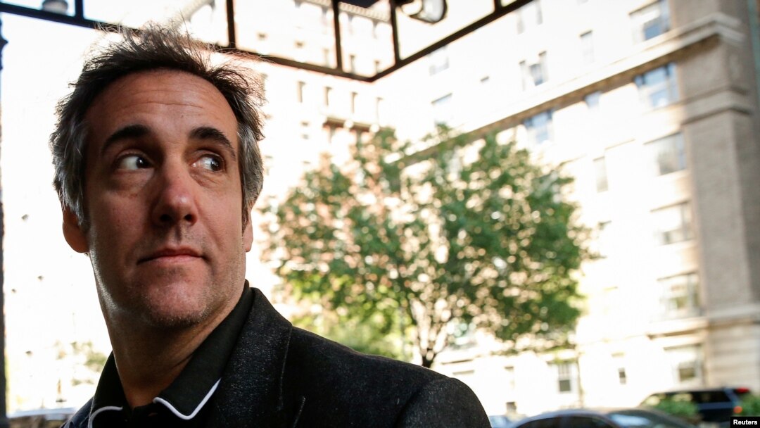 FILE - U.S. President Donald Trump's longtime personal lawyer Michael Cohen arrives at his hotel in New York City, May 9, 2018.