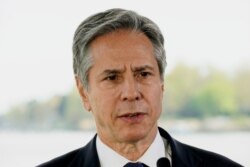 ARCHIVO: El secretario de Estado de los Estados Unidos, Antony Blinken, habla sobre el cambio climático en la Fundación Chesapeake Bay en Annapolis, Maryland.