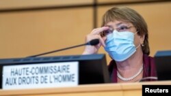 Michelle Bachelet, Alta Comissária da ONU para os Direitos Humanos, 14 setembro 2020