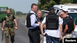歐洲安全與合作組織觀察員在烏克蘭東部