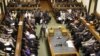 Scene inside Zimbabwe's parliament