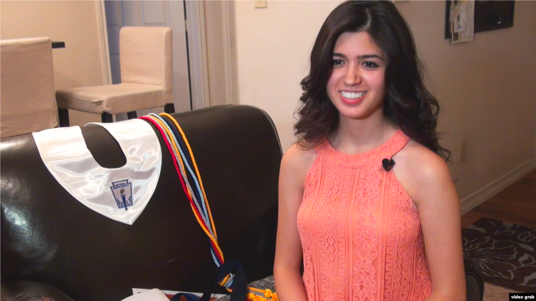 Larissa Martinez speaks to VOA. 