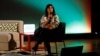 FILE - Italian journalist Cecilia Sala speaks at an event called "Chora Volume 1" in Milan, Italy, Feb. 16, 2024. (Chora Media/via Reuters)