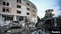Aftermath of a Russian missile attack in Zaporizhzhia