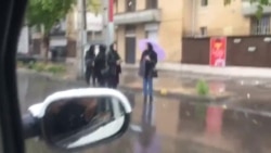 Damage to stores from protests in Shiraz, November 20, 2019.