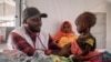 FILE - Sudanese children suffering from malnutrition are treated at a Doctors Without Borders clinic in Metche Camp, Chad, near the Sudanese border, April 6, 2024. The U.N. warned on May 17, 2024, that the escalating civil war in Sudan is heightening the threat of famine.