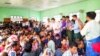 ရေဘေးသင့်ပြည်သူများကို ပြည်ထောင်စုဝန်ကြီး ဒေါက်တာဝင်းမြတ်အေးက သွားရောက်တွေ့ဆုံ (Prof Win Myat Aye
